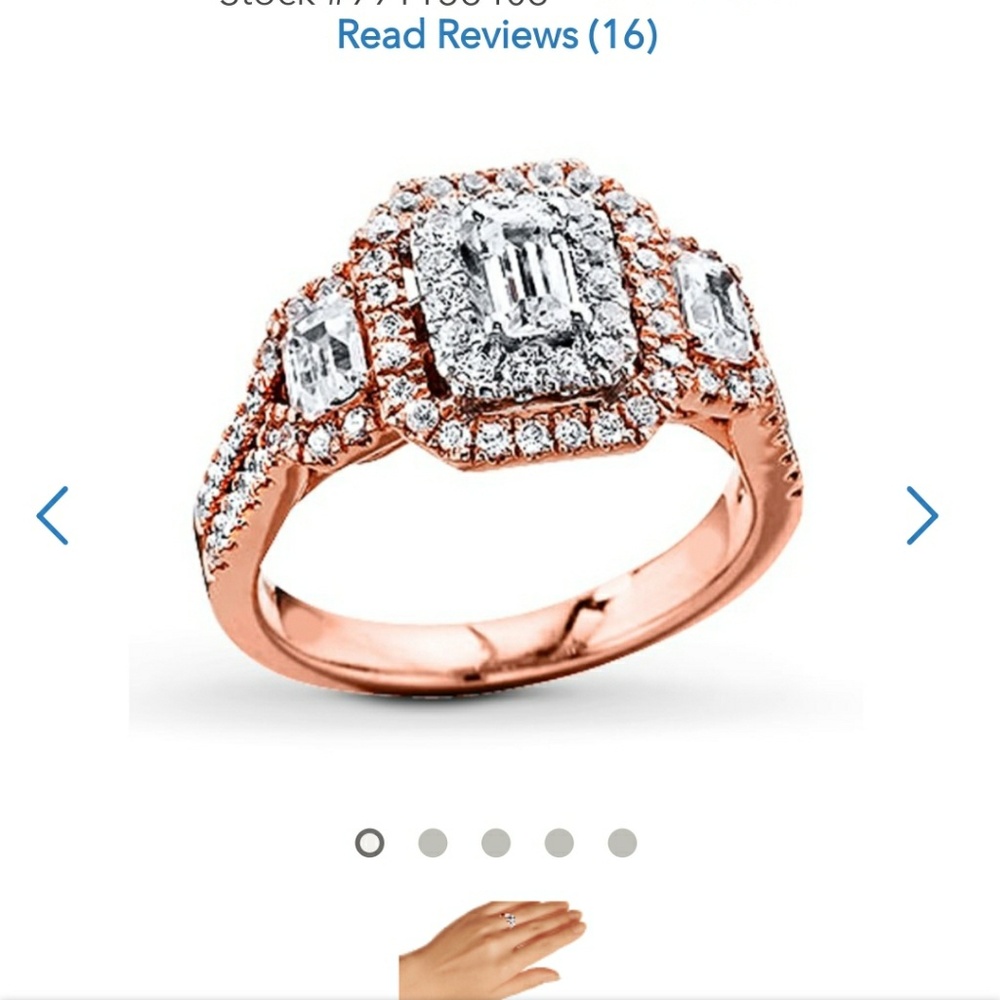 Rose gold engagement ring
